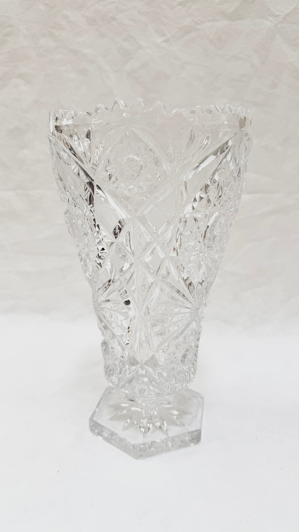 Vază din Cristal 24% PbO – Ø15,5 × 26 cm