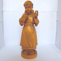 Statuetă ”Călugăr” din Lemn Lucrată Manual – 8 × 8 × 26 cm