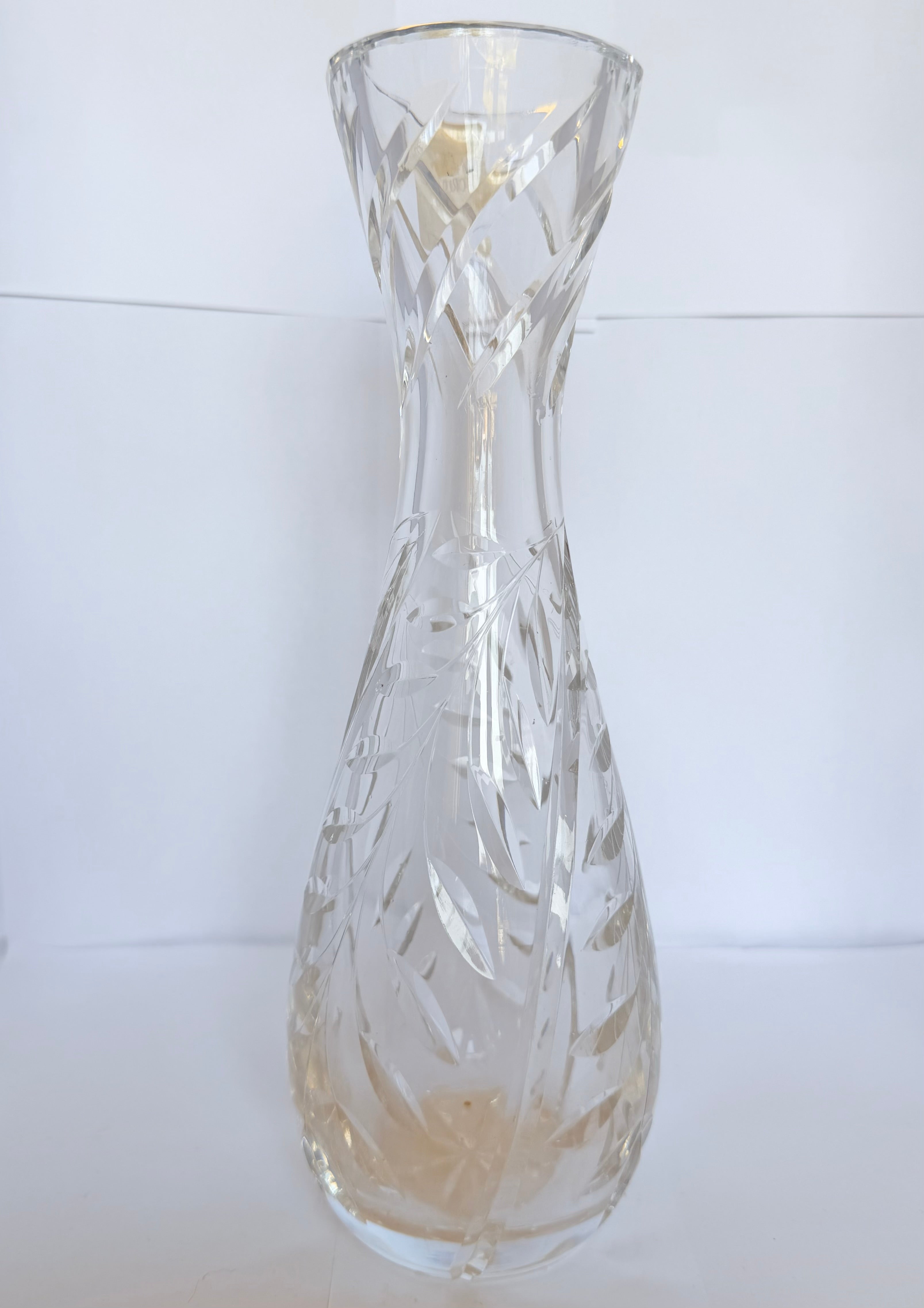 Vază cristal 24% PbO D9x27cm