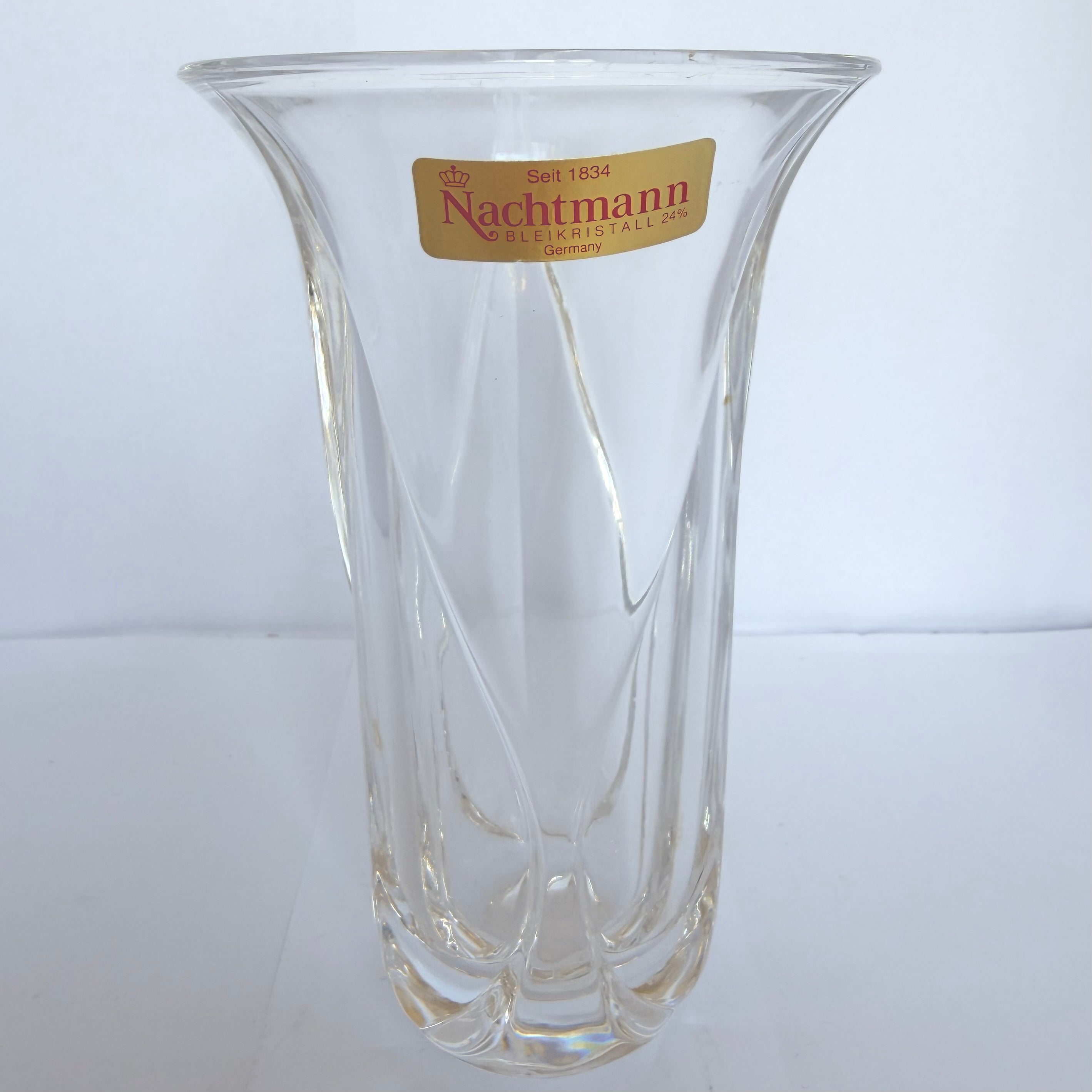 Vază Cristal Nachtmann 24% PbO – Ø10 × 15 cm