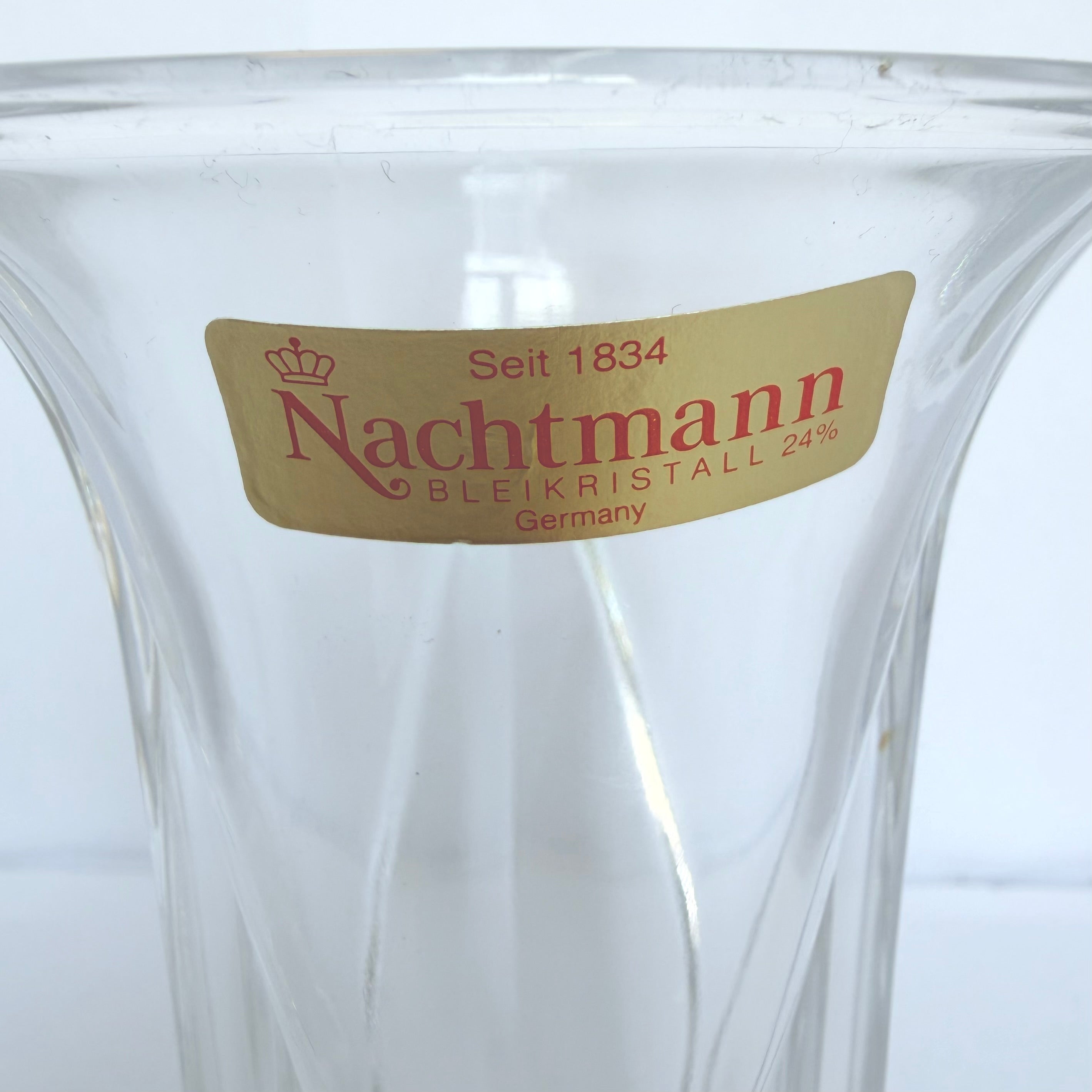 Vază Cristal Nachtmann 24% PbO – Ø10 × 15 cm