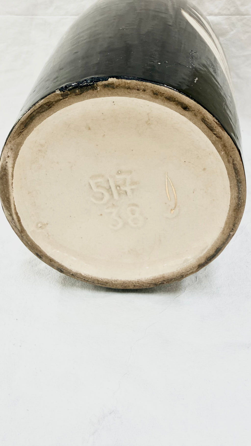 Vază din Ceramică Pictată Manual – Ø22 × 39 cm
