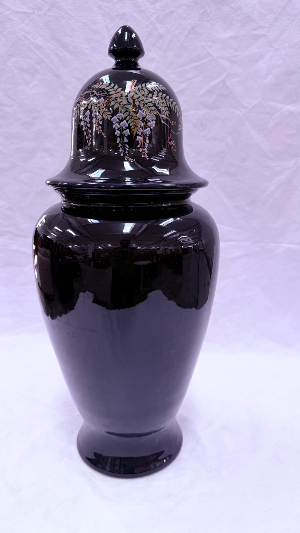 Vază din Porțelan cu Capac – Ø19 × 46 cm