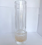 Vază Cristal 24% PbO Transparentă – Ø7 × 23 cm