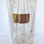 Vază Cristal 24% PbO Transparentă – Ø10 × 26 cm