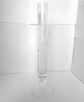 Vază Cristal 24% PbO Transparentă – Ø3 × 27 cm