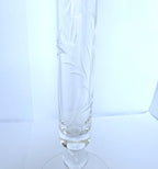 Vază Cristal 24% PbO Transparentă – Ø3 × 27 cm