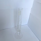 Vază Cristal 24% PbO Transparentă – Ø3 × 27 cm