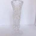 Vază Cristal 24% PbO Transparentă – Ø7 × 18 cm
