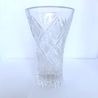 Vază Cristal 24% PbO Transparentă – Ø9,5 × 15,5 cm