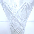 Vază Cristal 24% PbO Transparentă – Ø9,5 × 15,5 cm