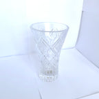 Vază Cristal 24% PbO Transparentă – Ø9,5 × 15,5 cm