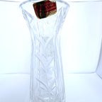 Vază Cristal 24% PbO Transparentă – Ø7 × 18 cm