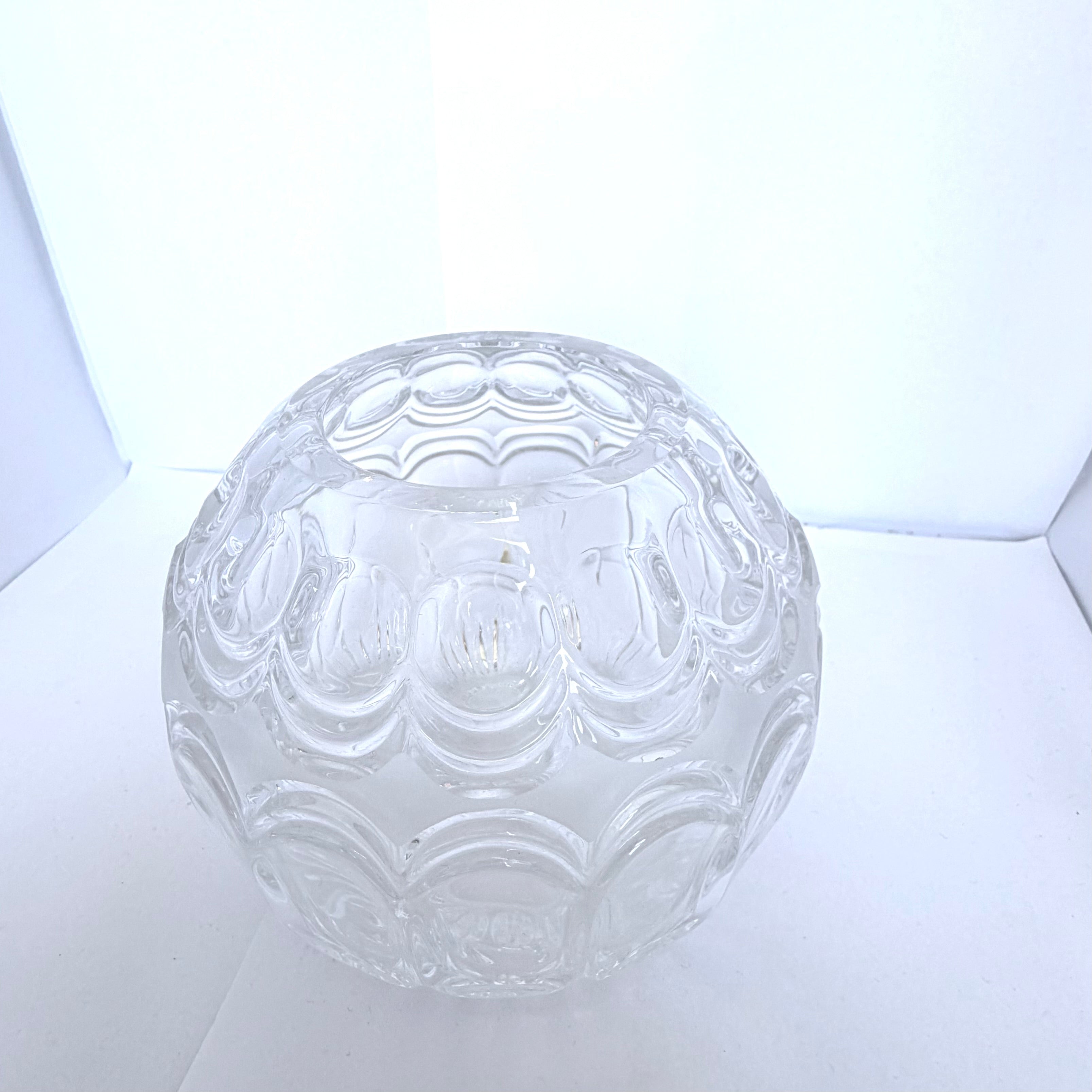 Vază Cristal WMF 24% PbO Transparentă – Ø14 × 12 cm