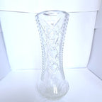 Vază Cristal 24% PbO Transparentă – Ø8 × 18 cm
