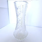 Vază Cristal 24% PbO Transparentă – Ø8 × 18 cm