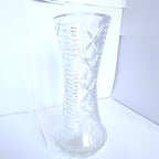 Vază Cristal 24% PbO Transparentă – Ø8 × 18 cm