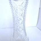 Vază Cristal 24% PbO Transparentă – Ø8 × 18 cm