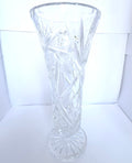Vază Cristal 24% PbO Transparentă – Ø11 × 24,5 cm