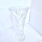 Vază Cristal 24% PbO Transparentă – Ø11 × 24,5 cm