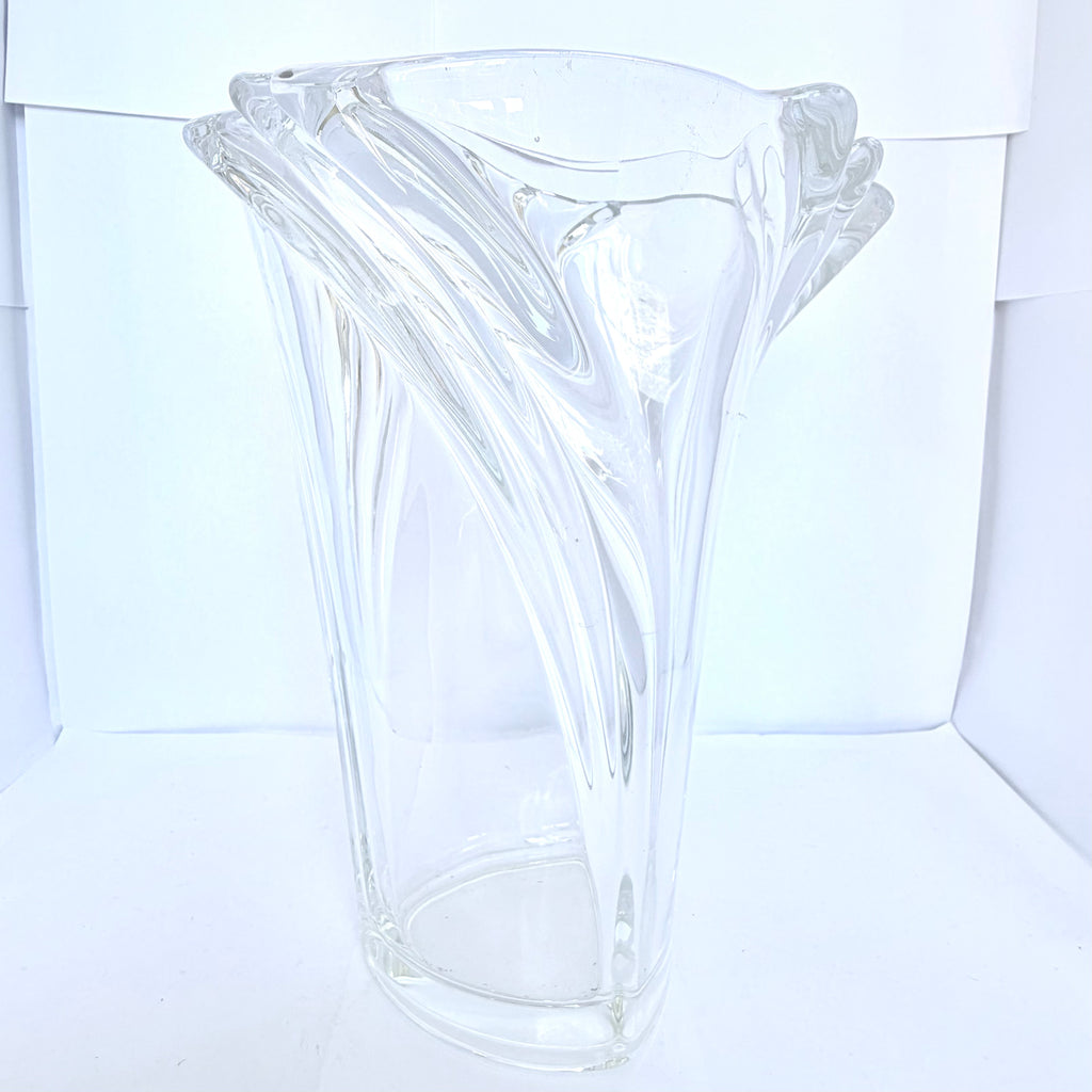 Vază din Semicristal Transparentă – Ø17 × 20 cm