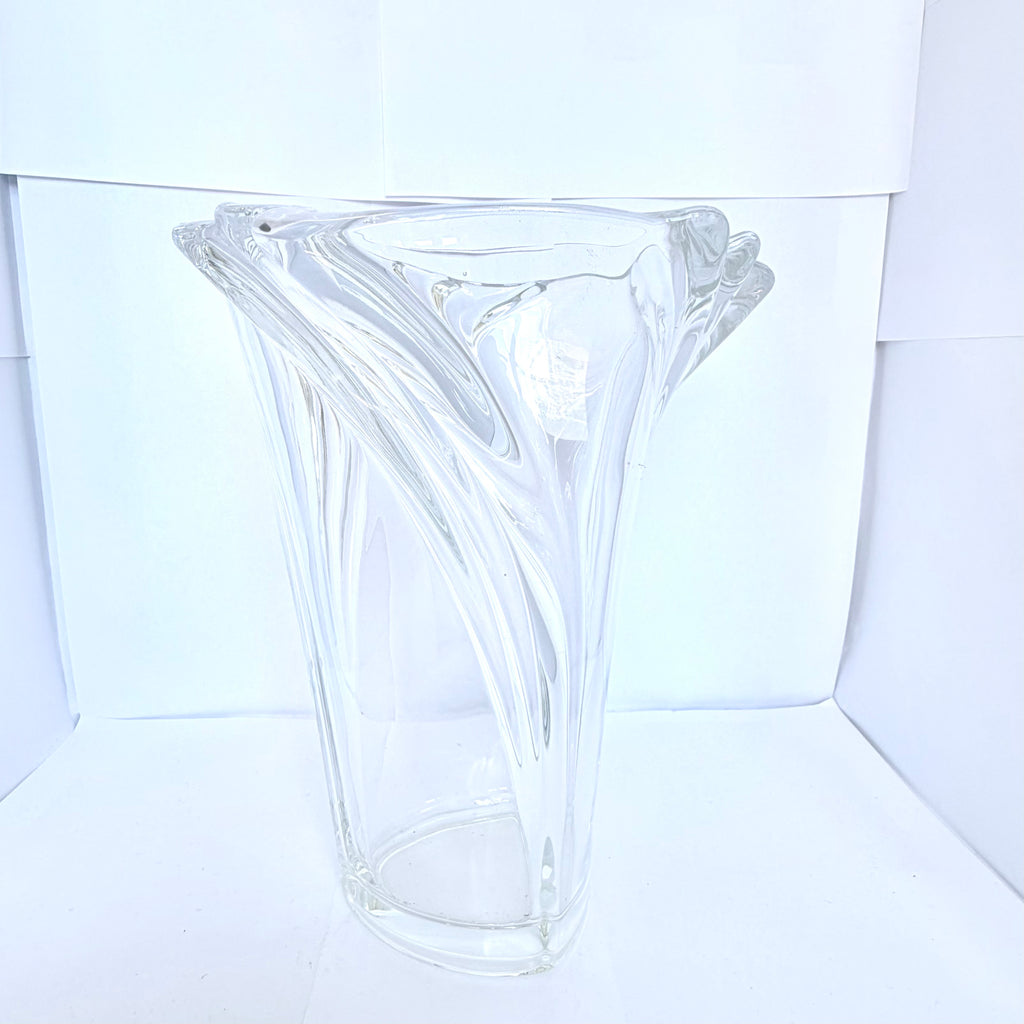 Vază din Semicristal Transparentă – Ø17 × 20 cm