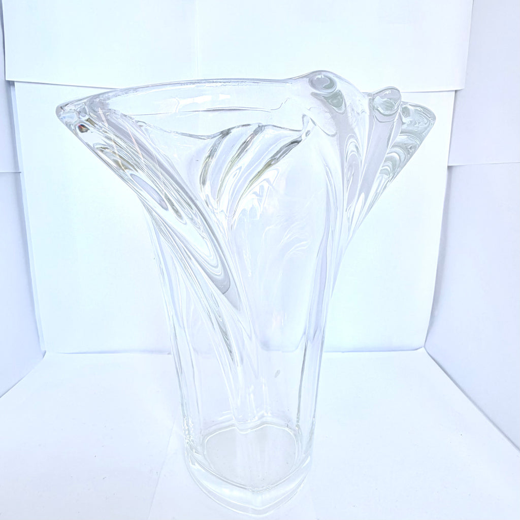 Vază din Semicristal Transparentă – Ø17 × 20 cm