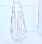 Vază Cristal 24% PbO Transparentă – Ø9 × 23 cm