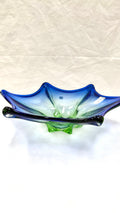 Bol Fructieră din Sticlă Murano Albastră – Ø38 × 10,5 cm