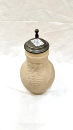 Halbă din Ceramică cu Capac, Lucrată Manual – Ø14 × 22 cm