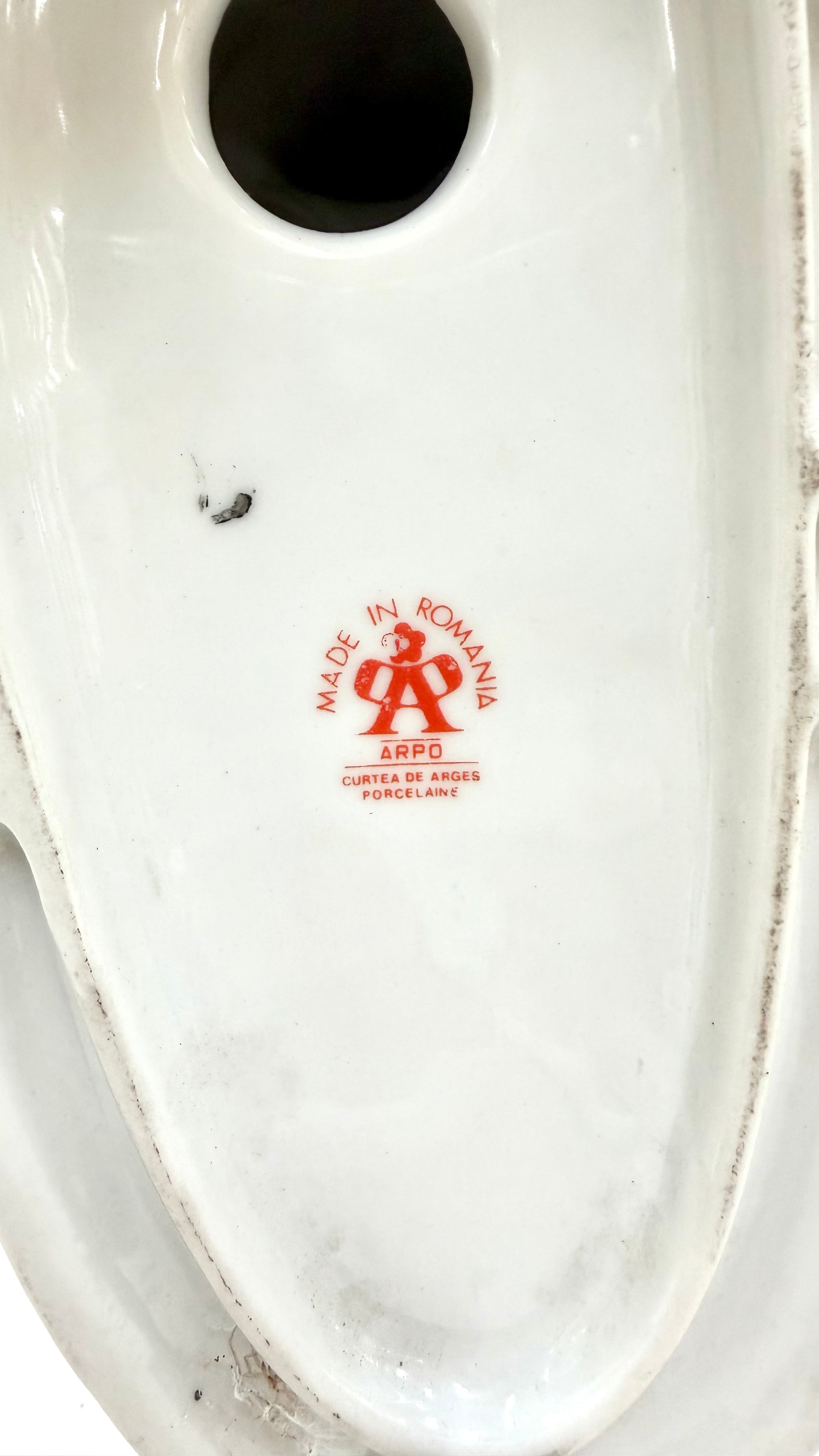 Bibelou din Porțelan în Formă de Cal, Alb – 30 × 13 × 32 cm