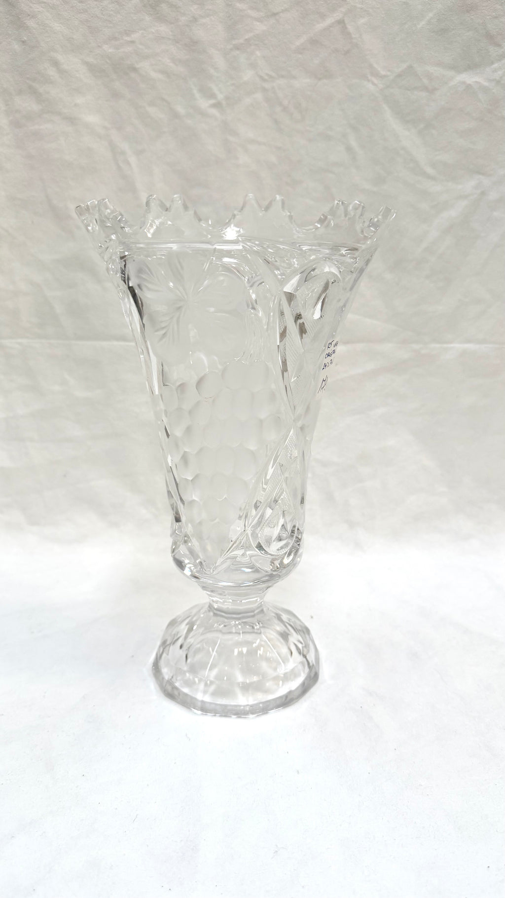 Vază din Cristal 24% PbO – Ø12,5 × 24,5 cm