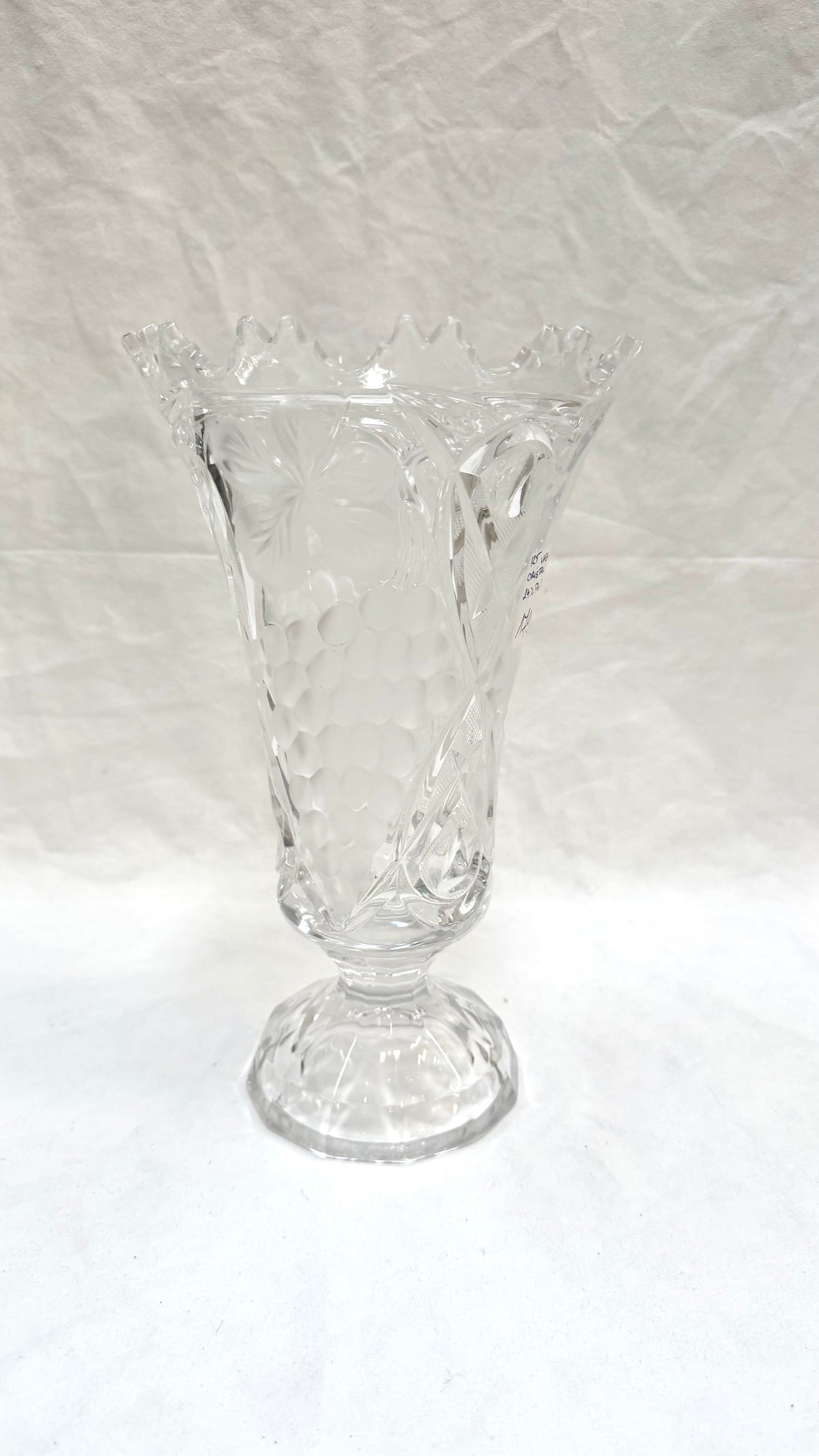 Vază din Cristal 24% PbO – Ø12,5 × 24,5 cm