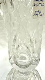 Vază din Cristal 24% PbO – Ø17 × 28,5 cm