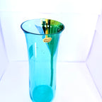 Vază Cristal Bohemia 24% PbO – Verde Transparent D9x24cm
