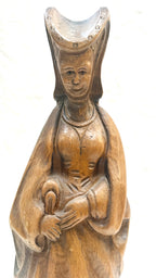 Statuetă din Lemn Sculptată Manual – 12,5 × 6,5 × 45 cm