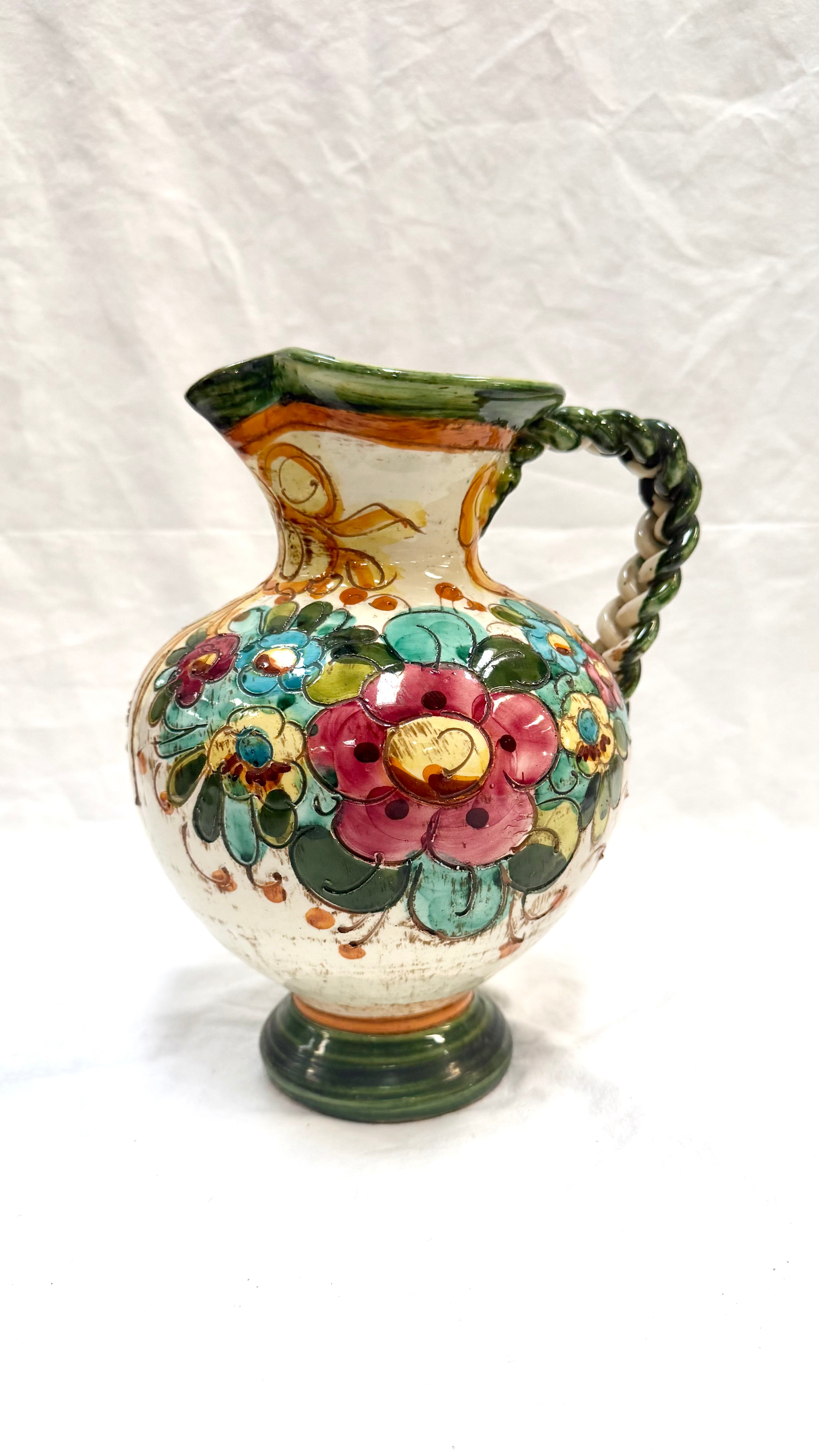 Carafă din Ceramică Lucrată Manual – Ø19 × 24 cm