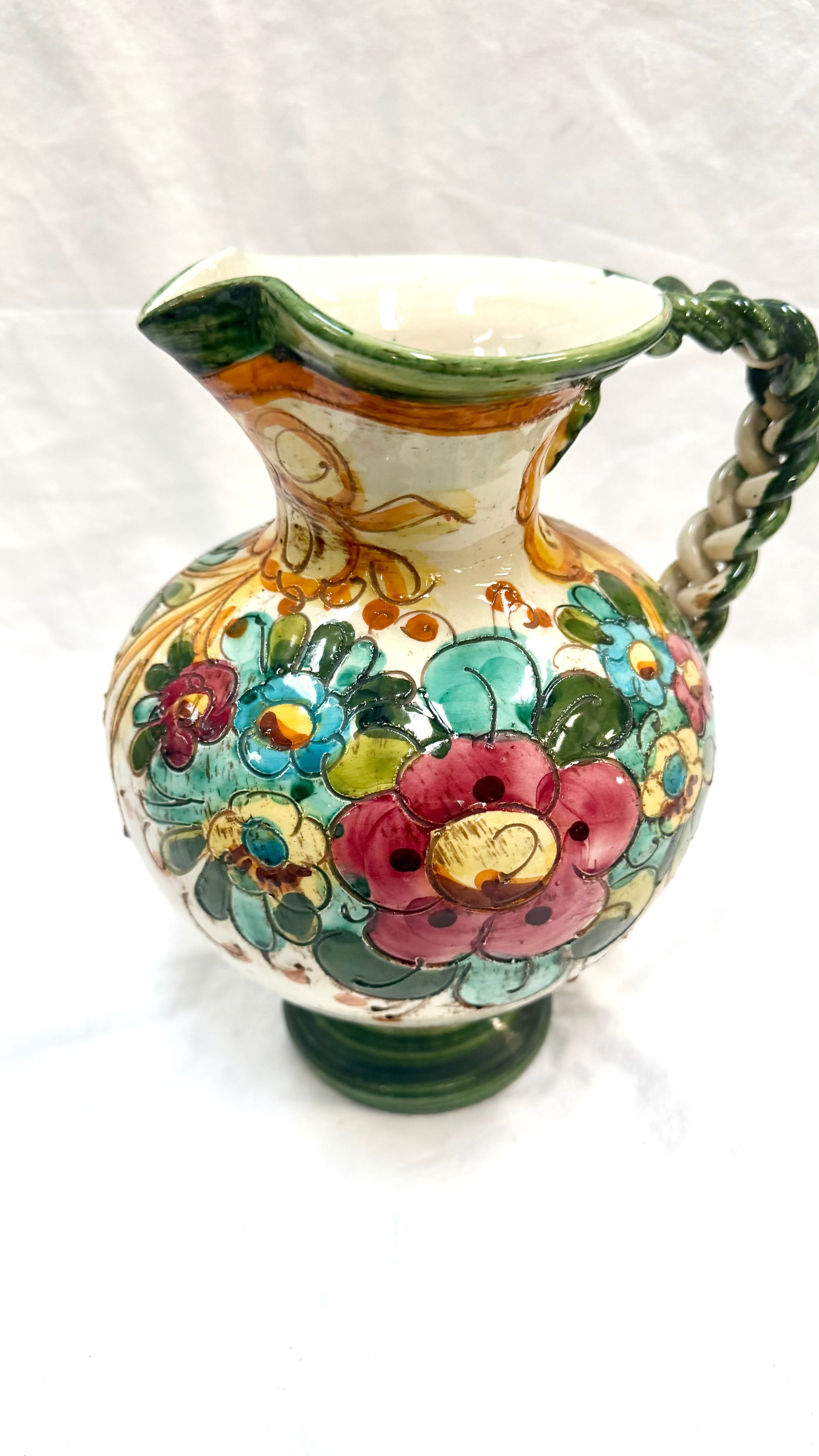 Carafă din Ceramică Lucrată Manual – Ø19 × 24 cm