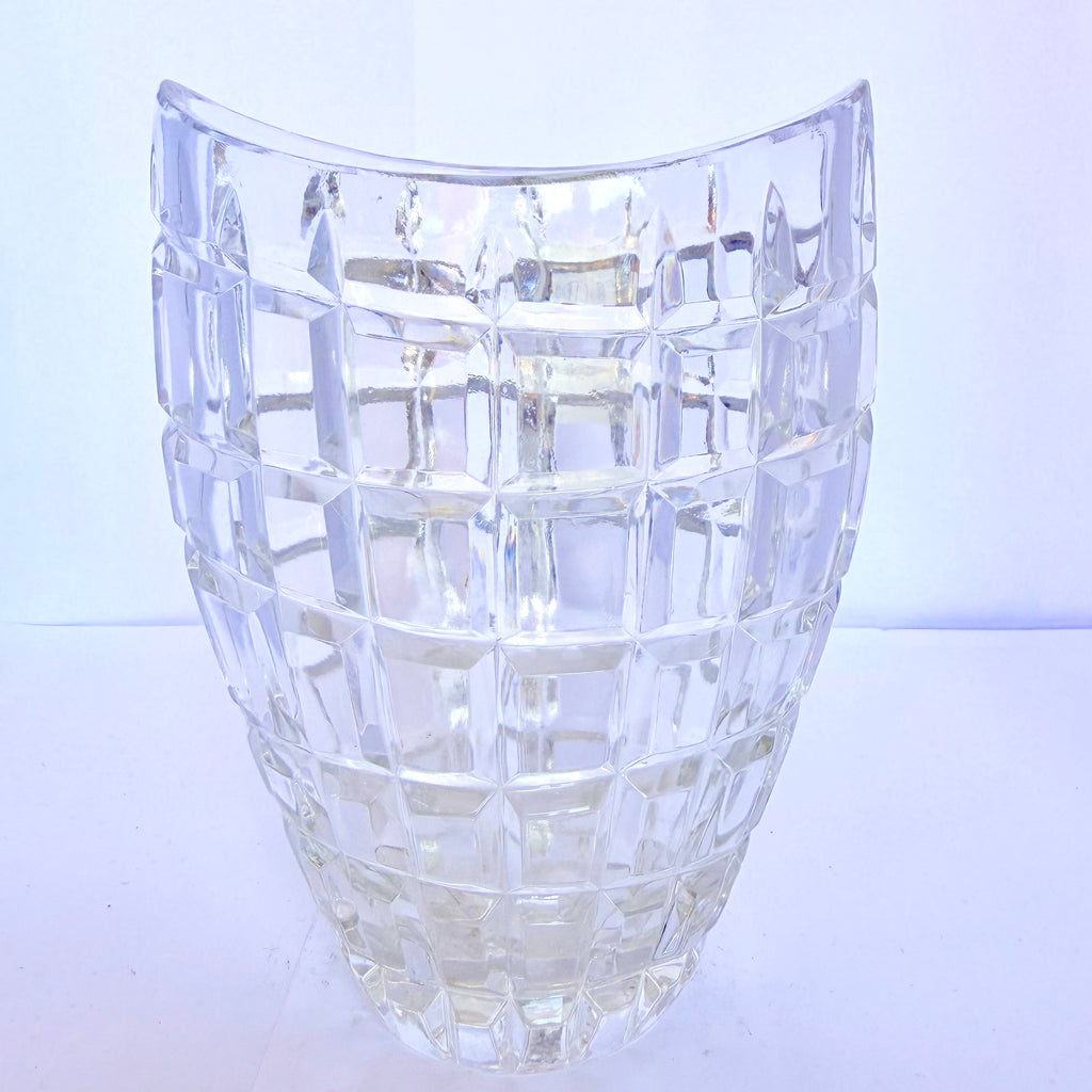 Vază din Cristal 24% PbO Transparentă – 11,5 x 7 x 15,5cm