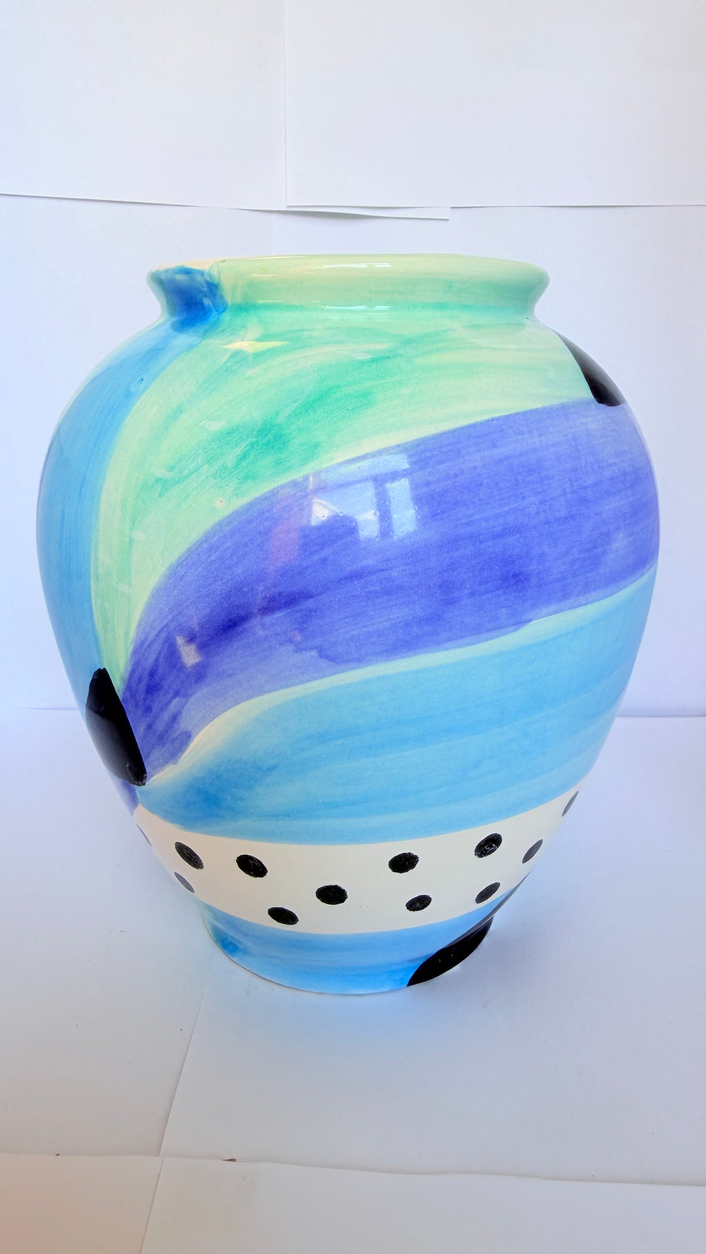 Vază din Ceramică Multicoloră – Ø19 × 20 cm