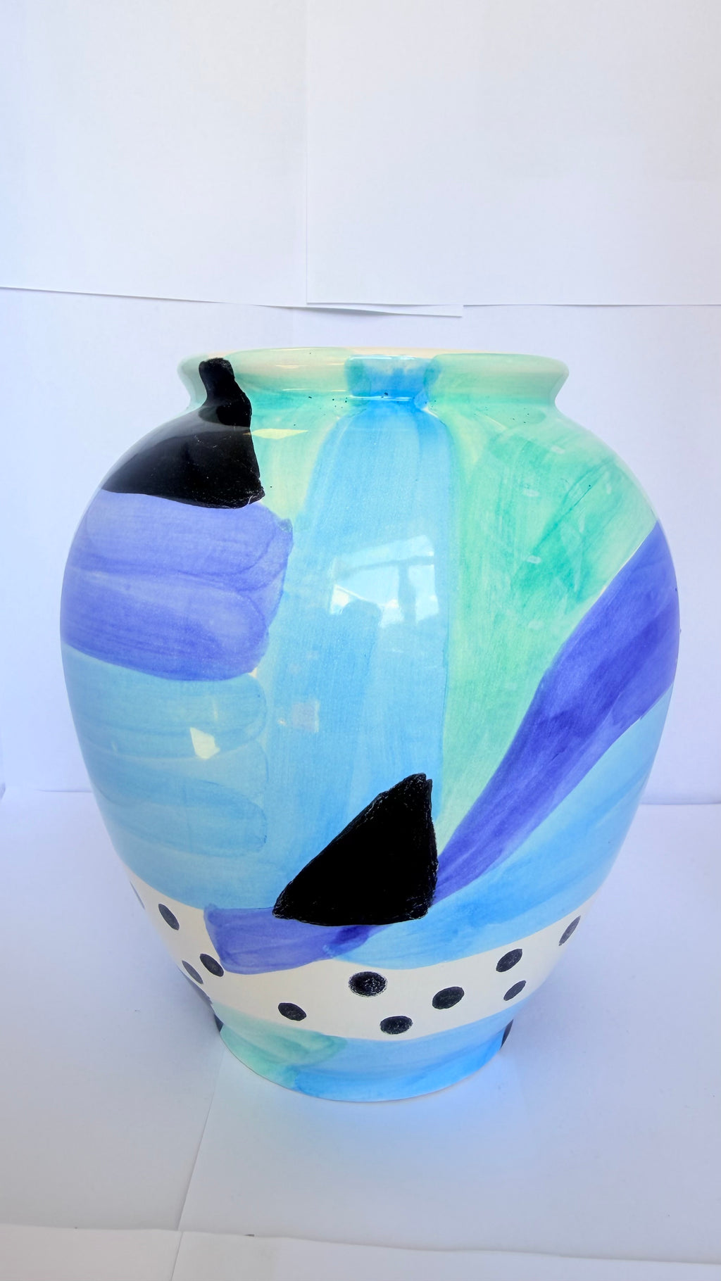 Vază din Ceramică Multicoloră – Ø19 × 20 cm