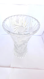 Vază din Cristal Transparent – Ø14 × 20,5 cm