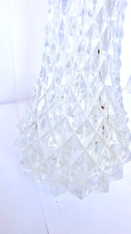 Vază Cristal 24% PbO cu Foiță de Aur – Ø11 × 24 cm