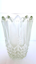 Vază din Semicristal Transparentă – Ø14 × 19 cm