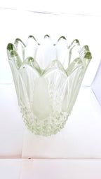 Vază din Semicristal Transparentă – Ø14 × 19 cm