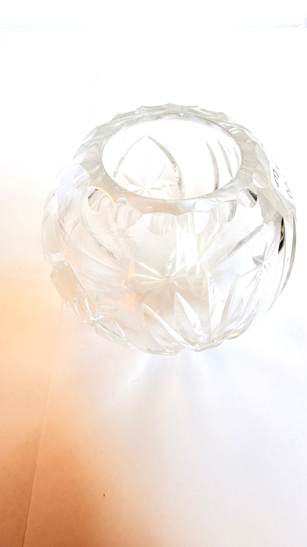 Vază din Cristal 24% PbO – Ø8 × 6 cm