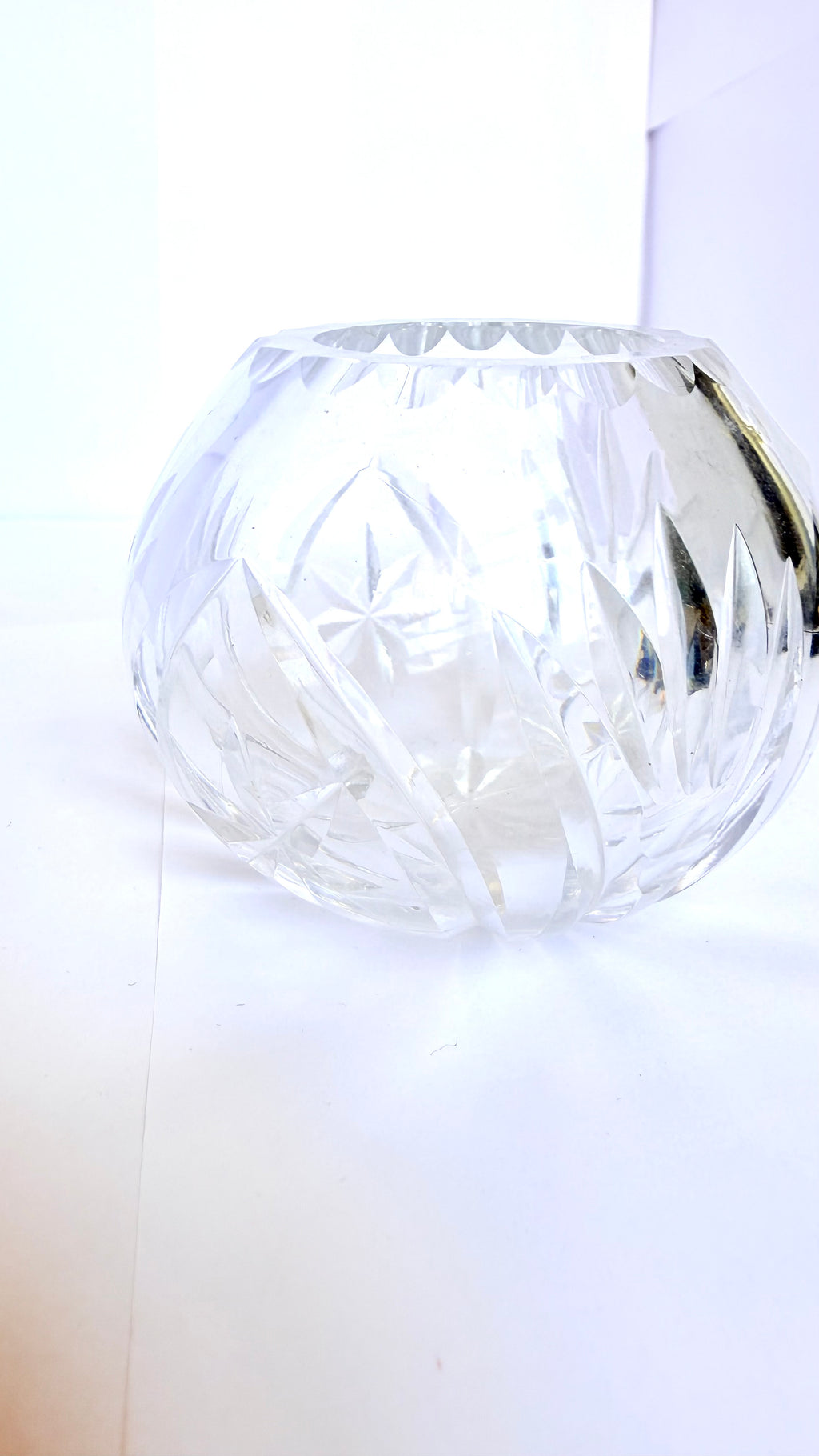 Vază din Cristal 24% PbO – Ø8 × 6 cm