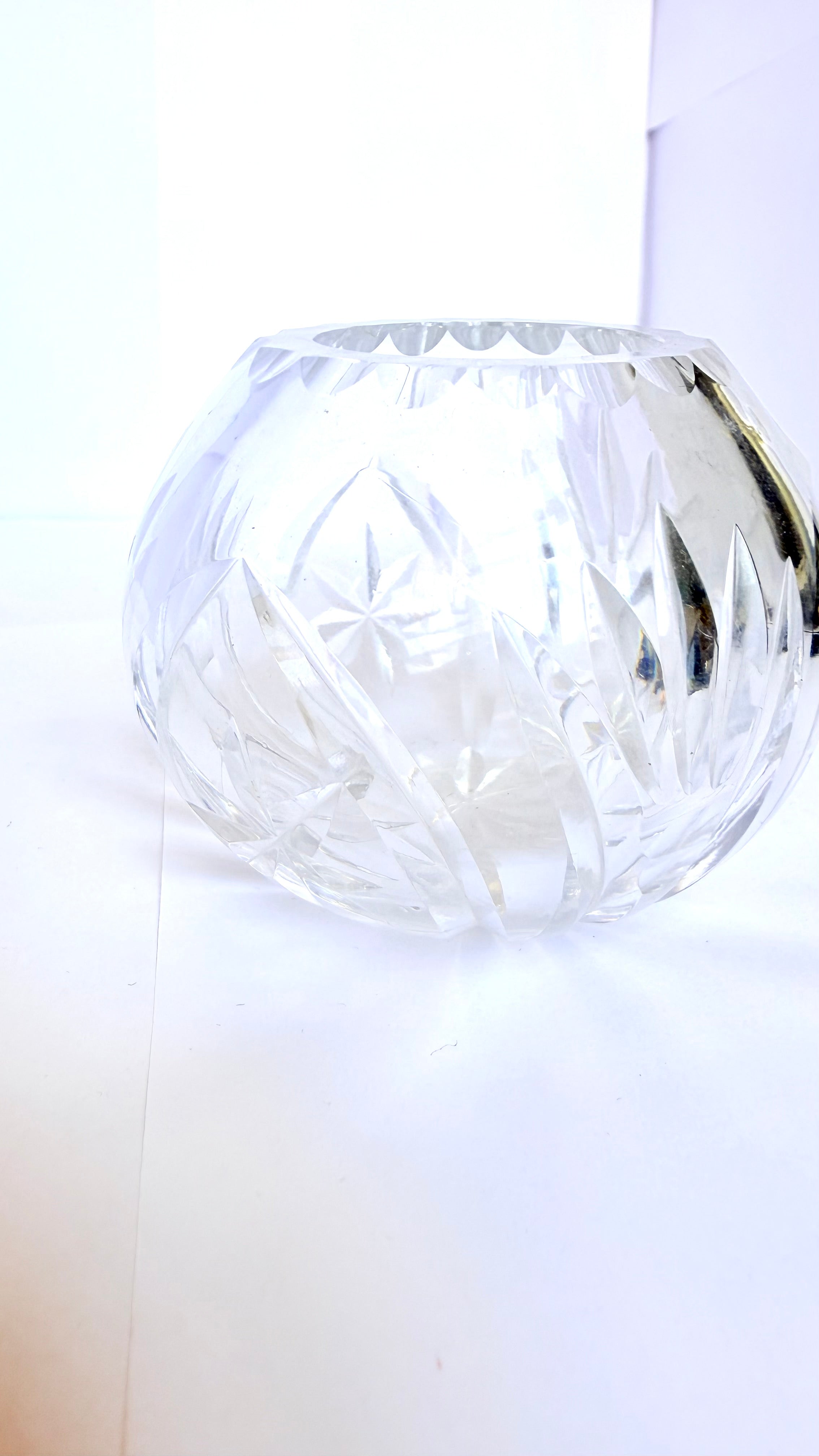 Vază din Cristal 24% PbO – Ø8 × 6 cm