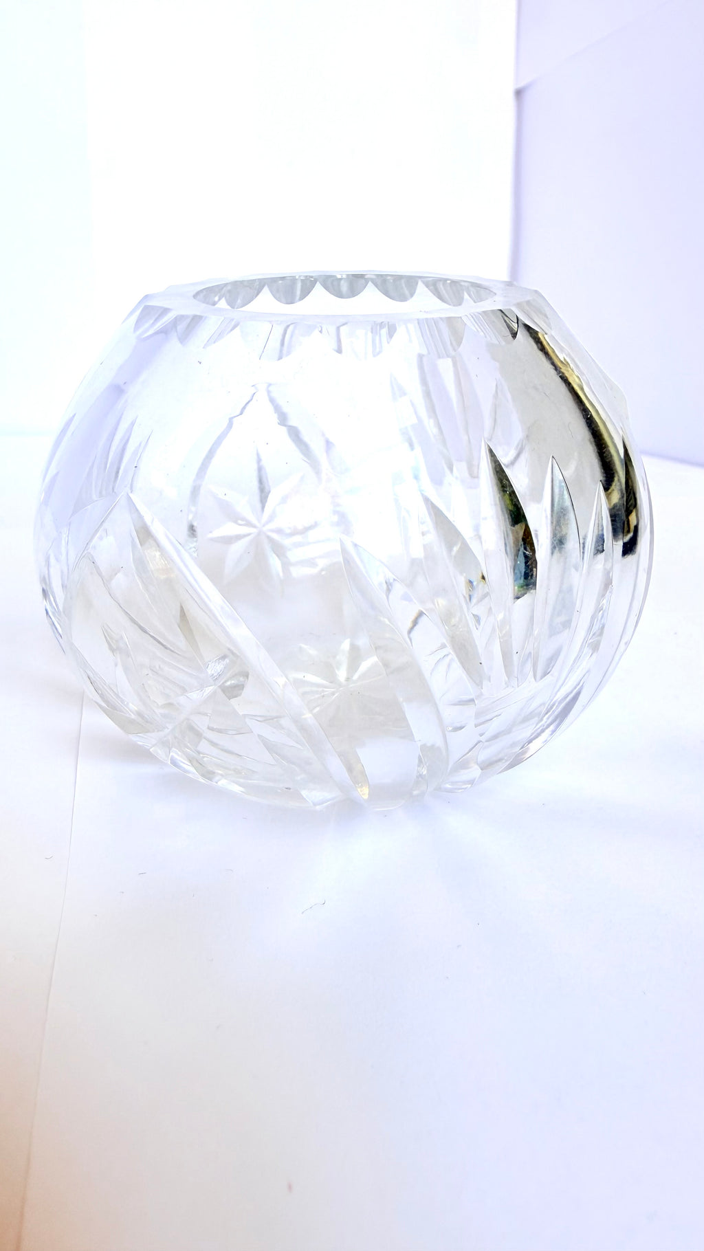 Vază din Cristal 24% PbO – Ø8 × 6 cm