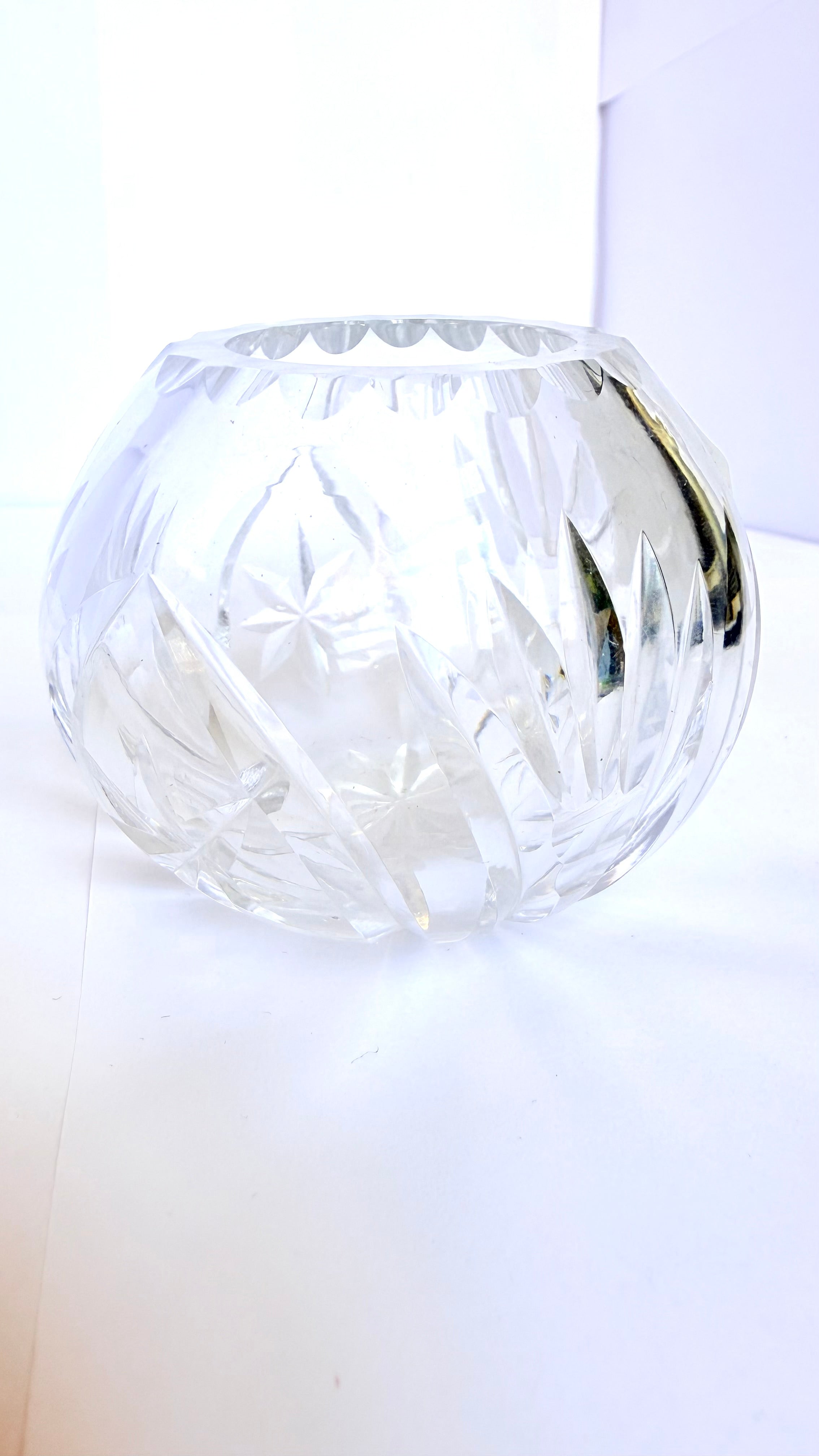 Vază din Cristal 24% PbO – Ø8 × 6 cm